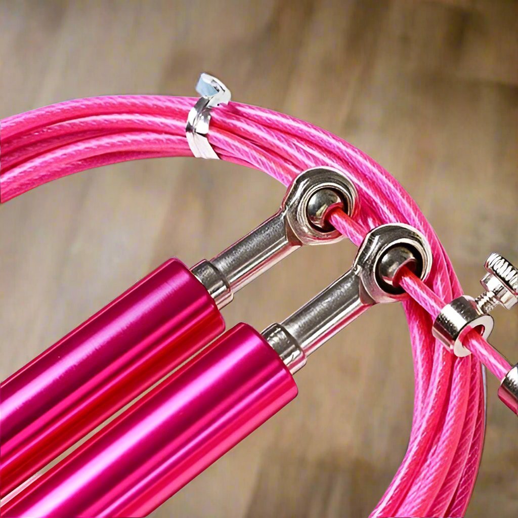 corde à sauter - jumpropecrossfit-rose reglable
