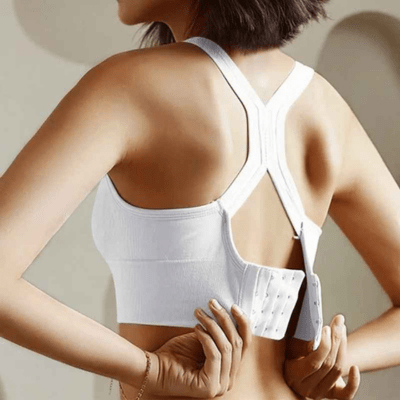 Brassière de sport antichoc séchage rapide vue de face