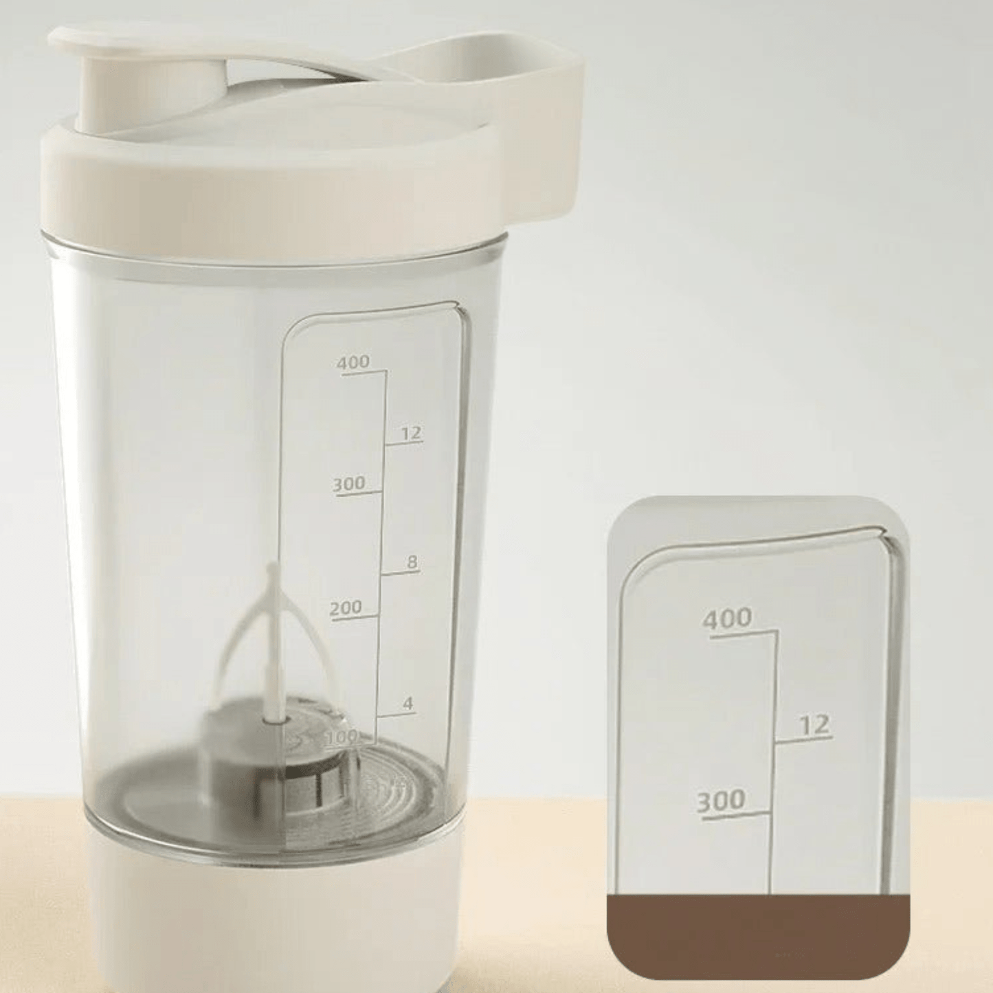 Capacité 600ml shaker électrique graduation précise dosage
