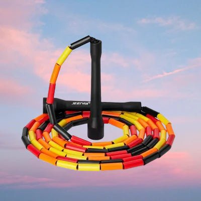 Corde à sauter JumpRope™ perlée bambou 115g fitness premium haute performance