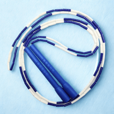 Corde à sauter à perles, idéale pour une utilisation en intérieur comme en extérieur