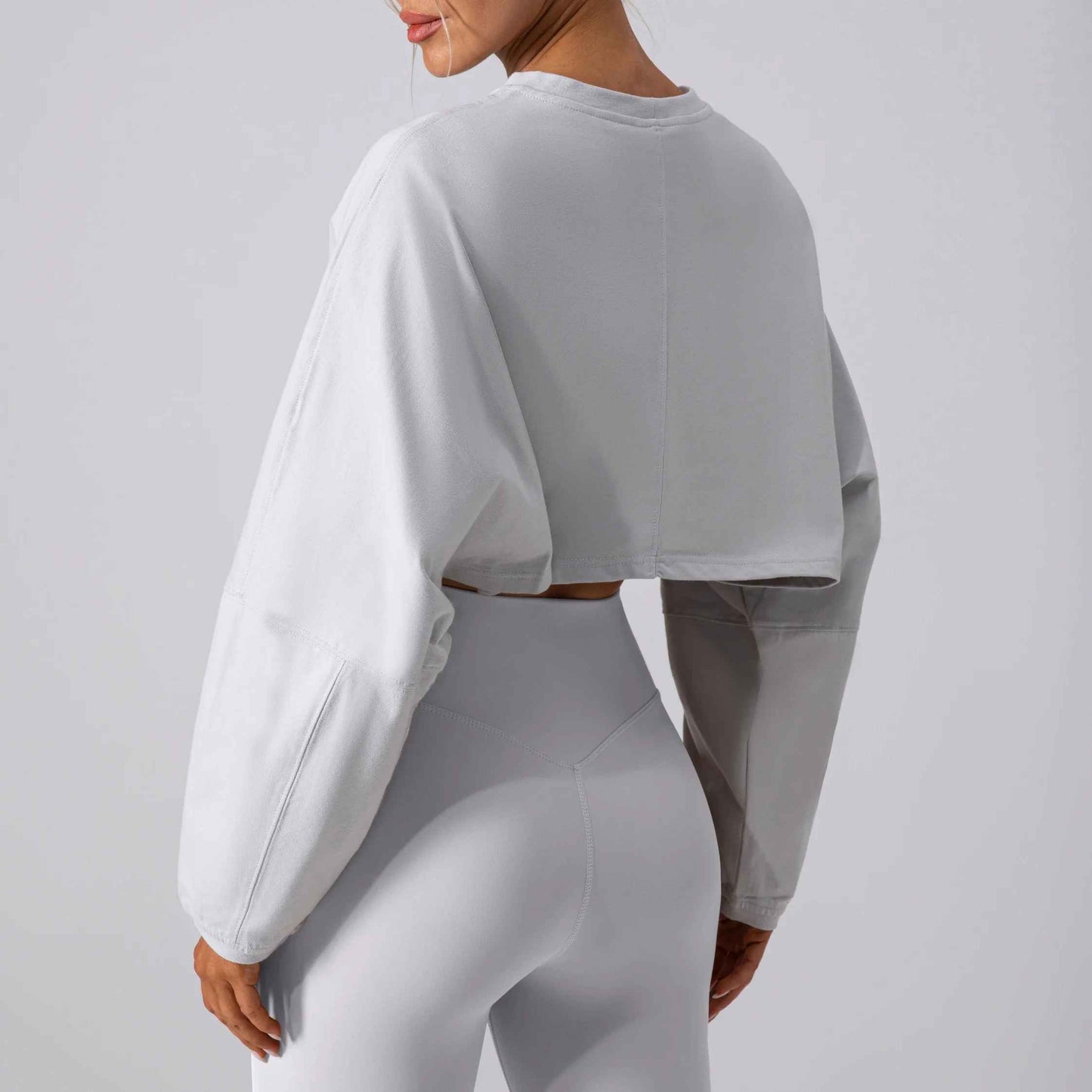 Crop top sport femme séchage rapide, haut court anti-odeur technologie antibactérienne