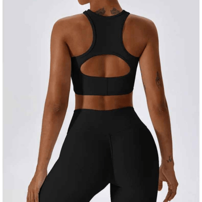 Dos nageur brassière sport côtelée liberté mouvement épaules