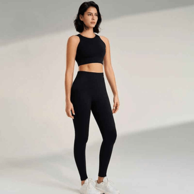 Ensemble sport femme séchage rapide après entraînement tissu respirant