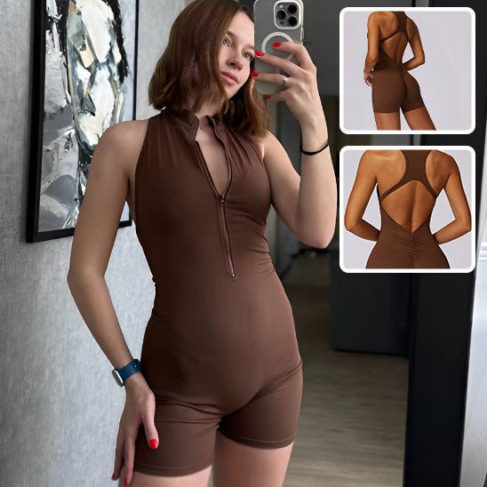 Fermeture éclair technique combie shorte, ajustement personnalisé combinaison sport