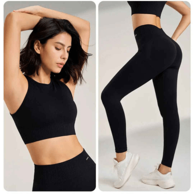 Style élégant salle sport femme recevant compliments motivation confiance