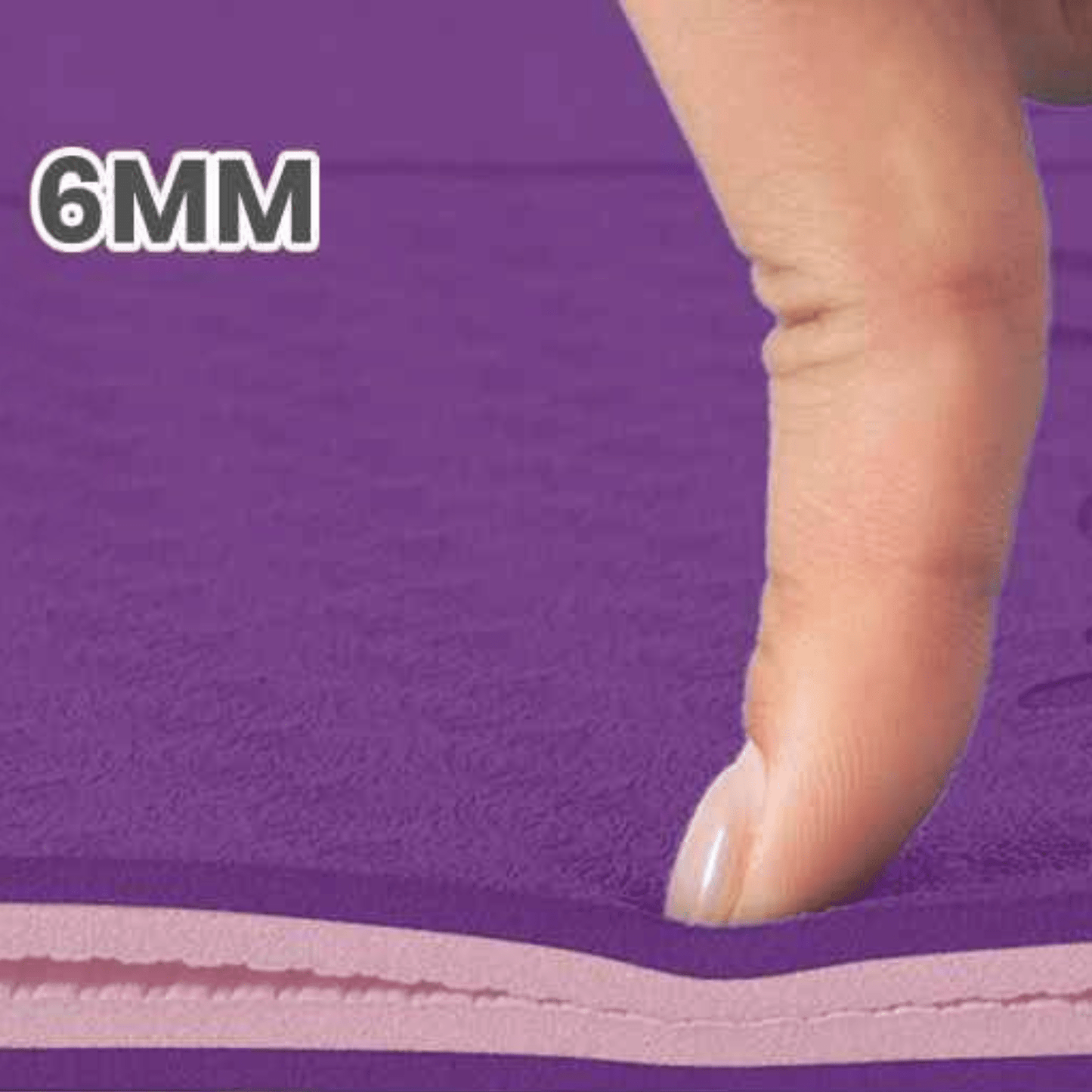 Tapis de yoga de 6mm d'épaisseur offrant un excellent amorti pour les genoux