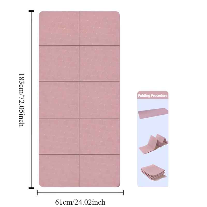 Tapis fitness rose poudré féminin premium caoutchouc naturel pilates