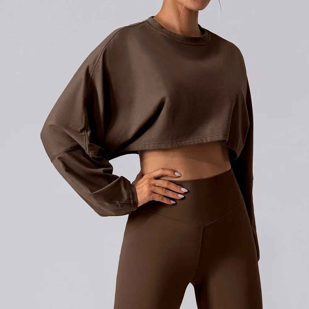 Tee shirt court femme fitness intensif, crop top ventilation optimale entraînement