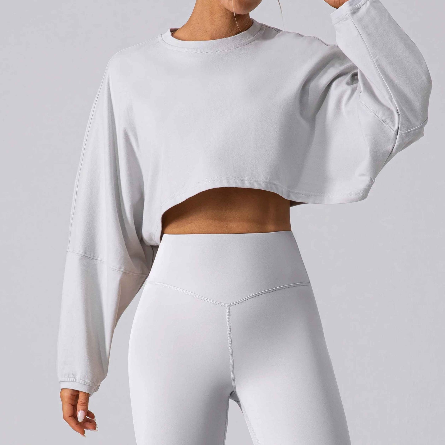 Tee shirt court femme sport tissu technique, crop top respirant évacuation humidité