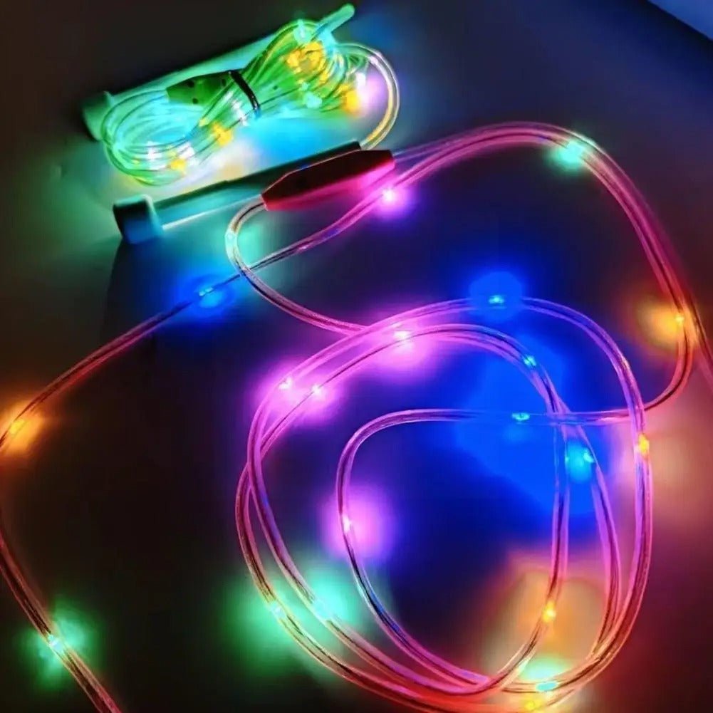 corde à sauter ajustable lumineuse