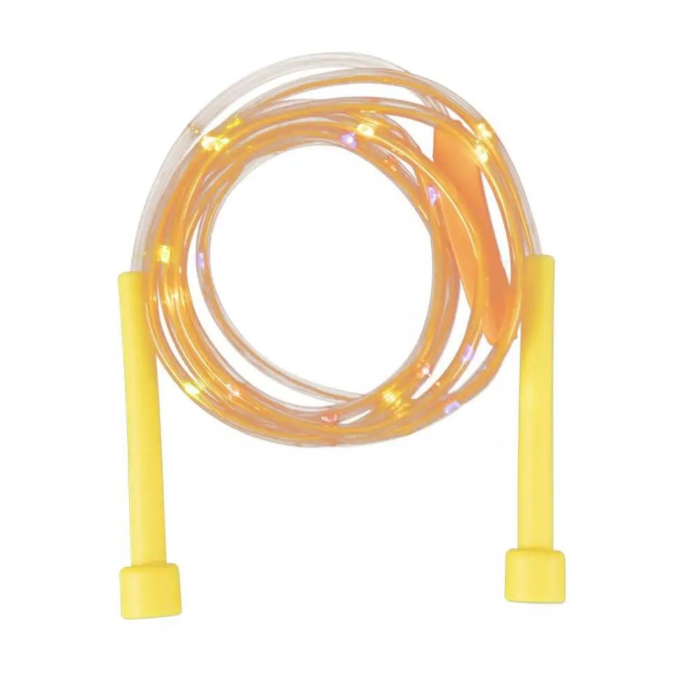 corde à sauter jaune lumineuse