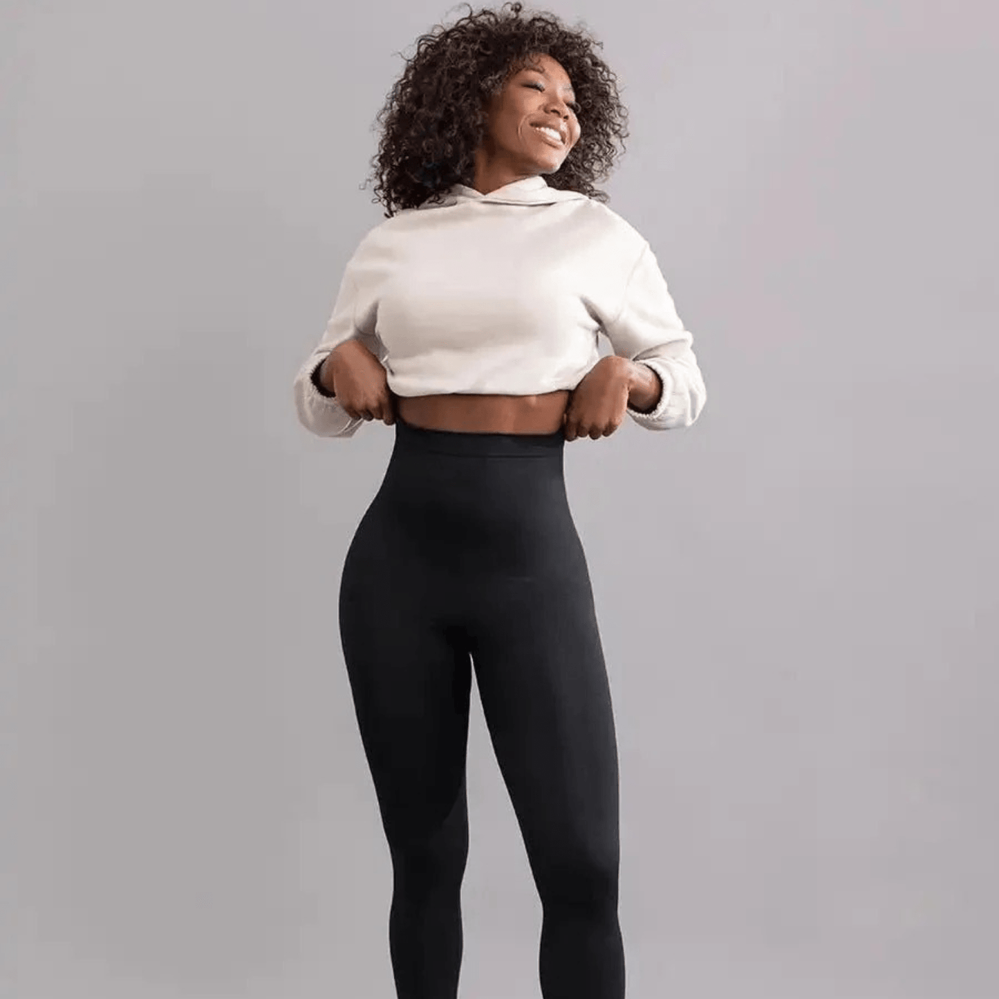 leggings leggings basique taille haute femme noir sport fitness confort