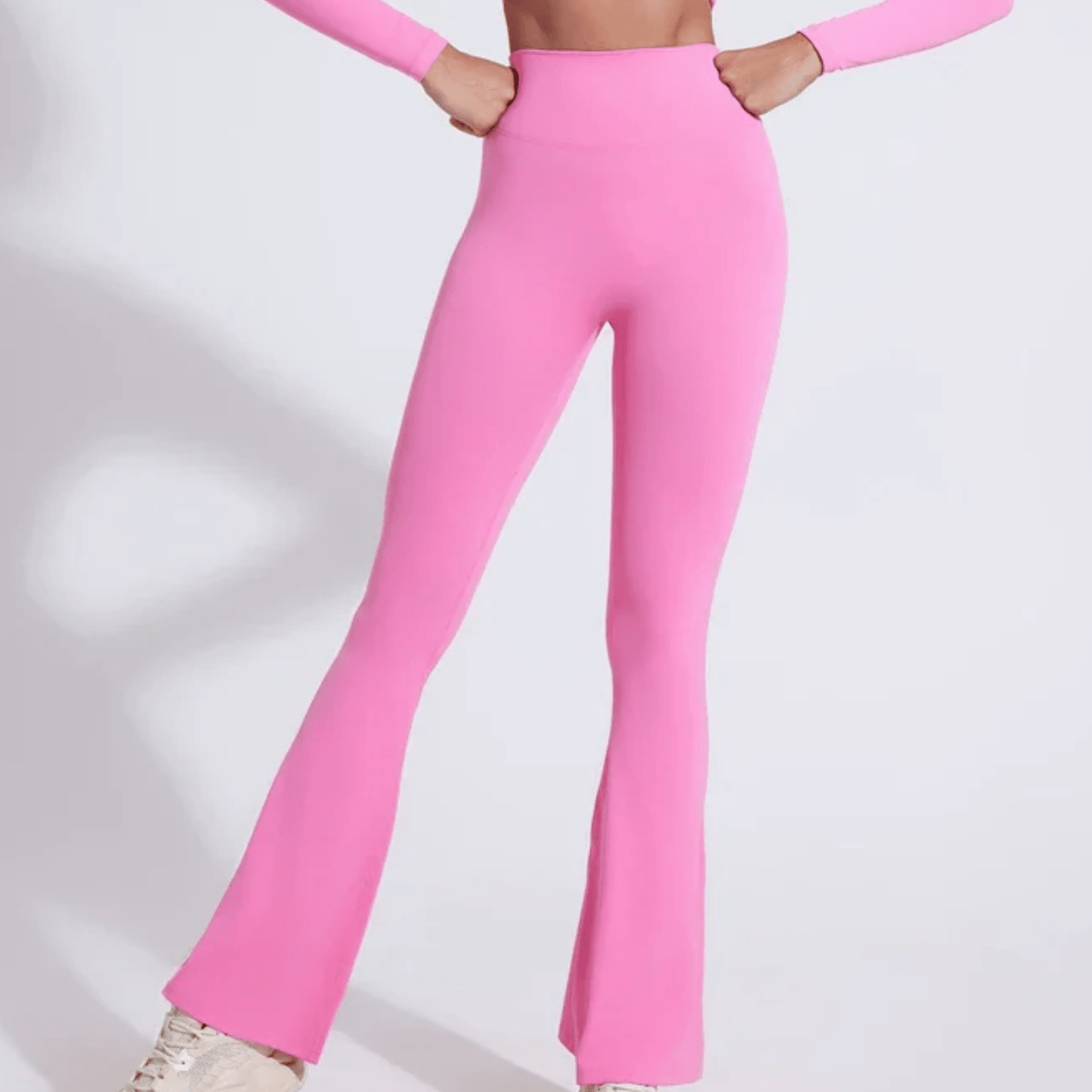 legging femme coupe evase yoga