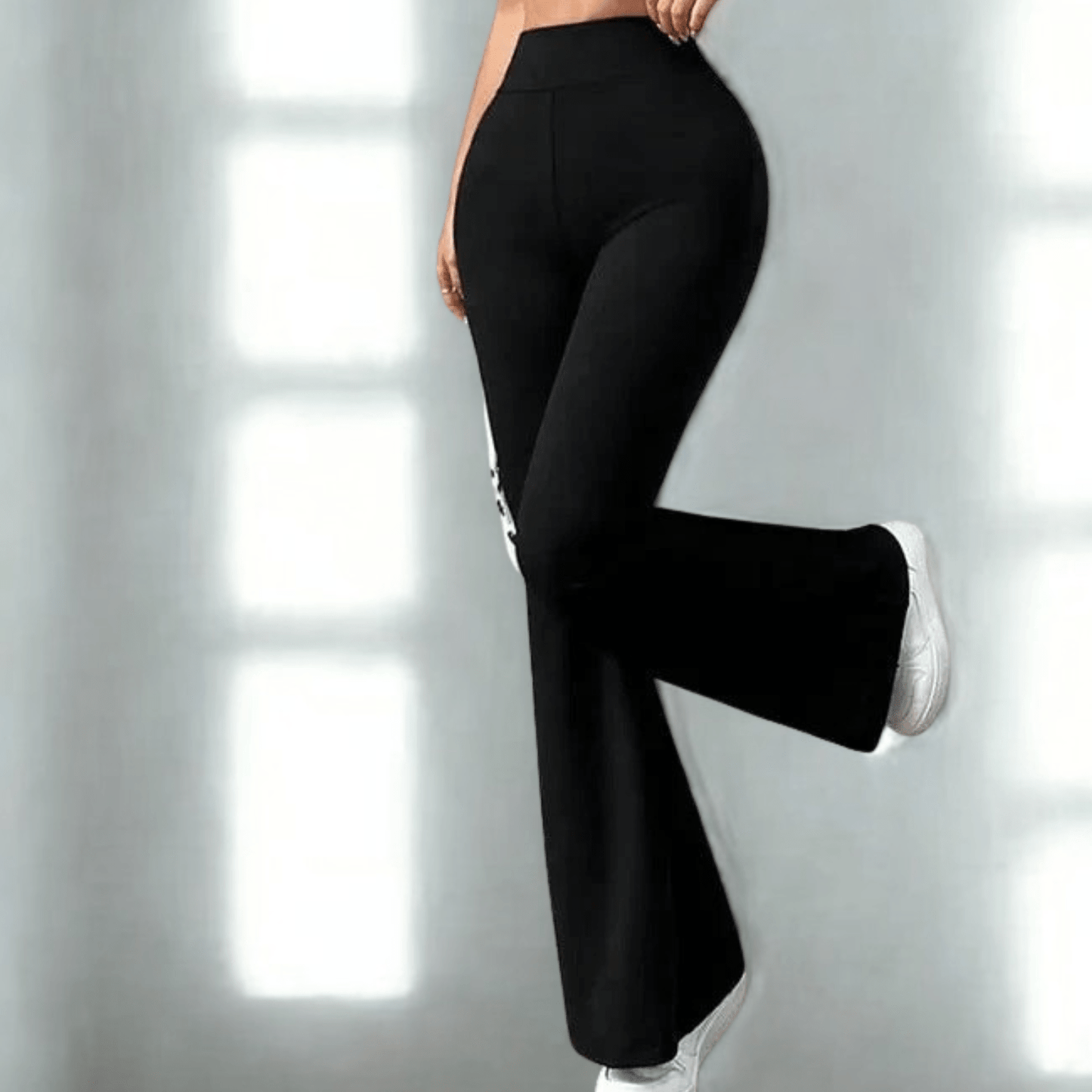 legging femme noir evase