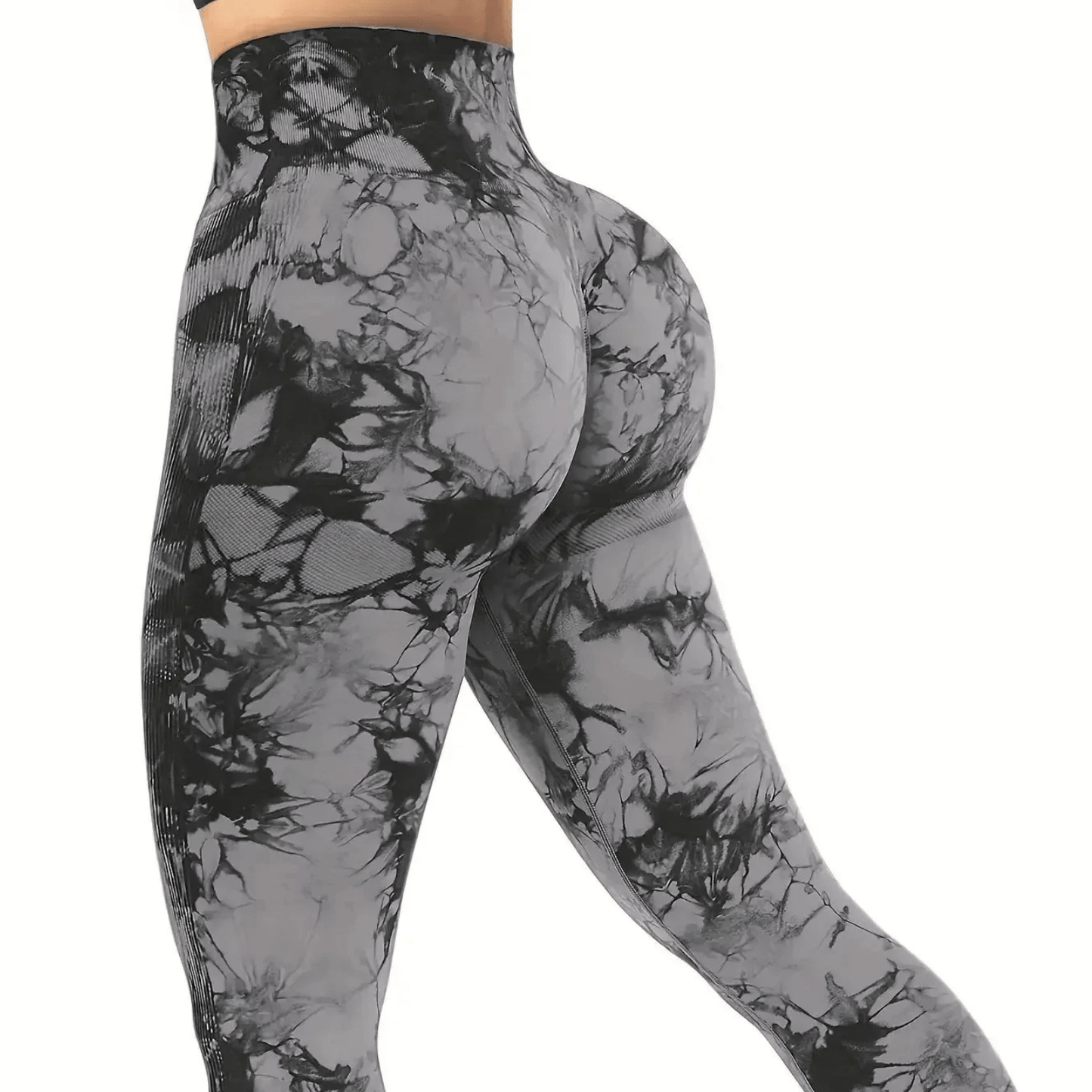 legging sport femme sculpant gris noir