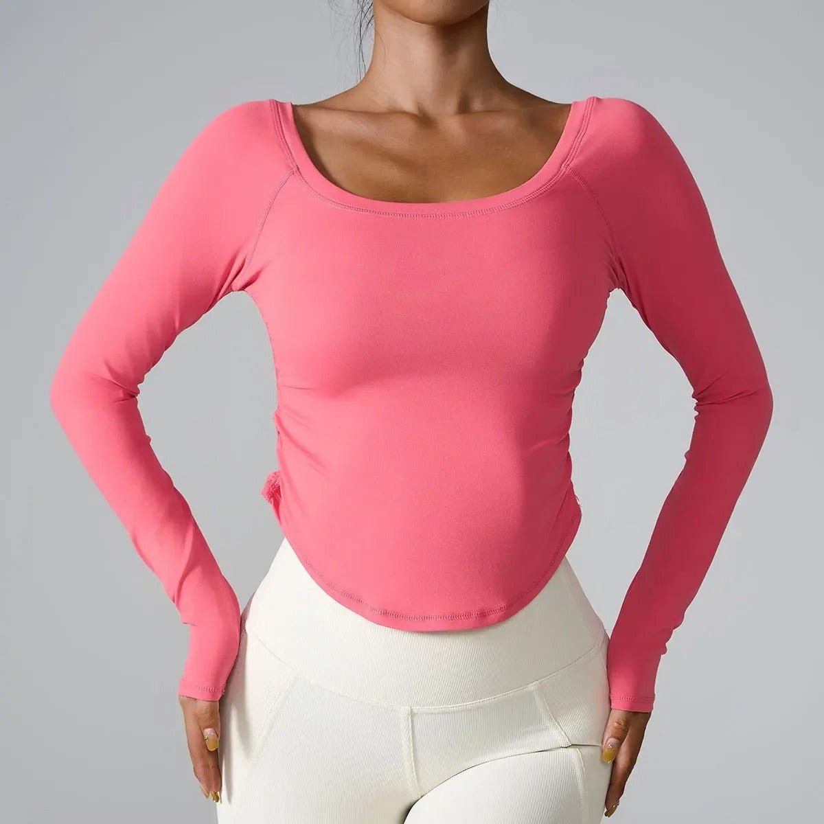 t shirt femme manches longues-seamless - Positiflow