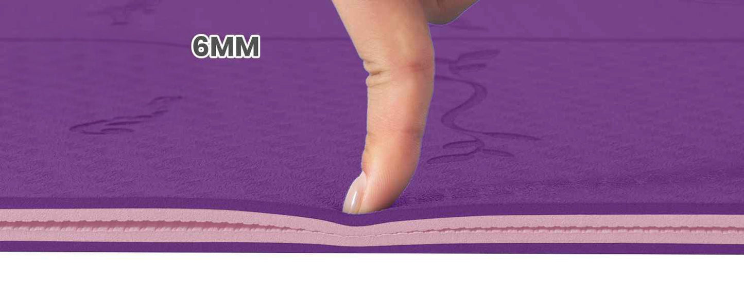 tapis yoga epaisseur violet