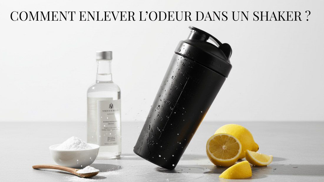 shaker proteine trés propre sur un plan de travail