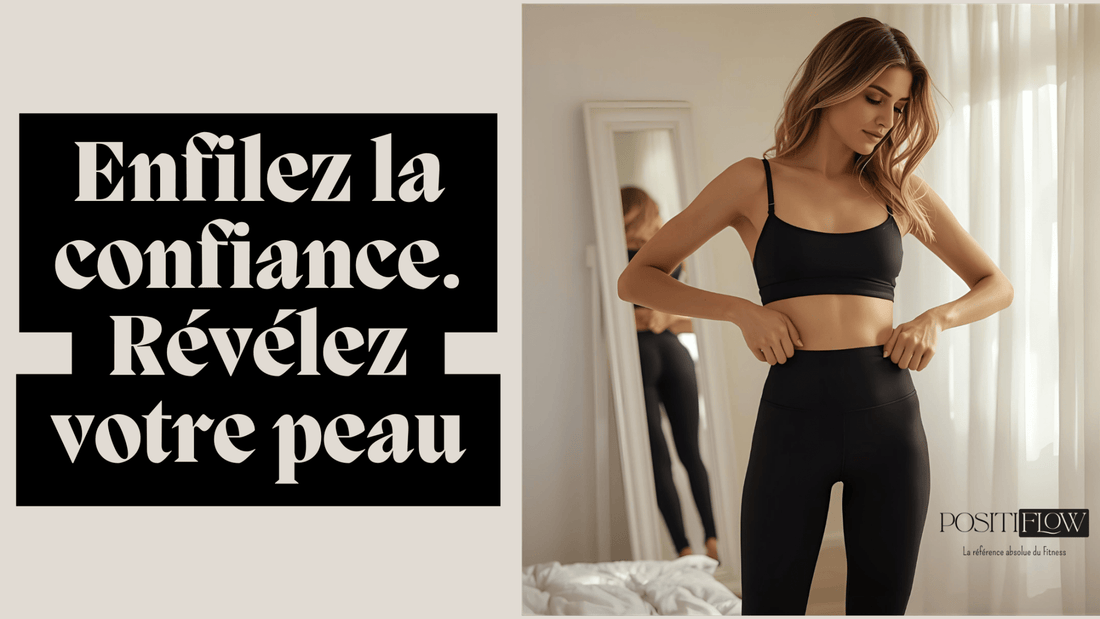 Femme intégrant le port de son legging anti-cellulite dans sa routine quotidienne pour obtenir des résultats visibles sur sa peau.