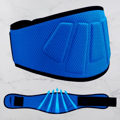 ceinture pour la musculation - fitnesswaistblets - bleuépaisseur approuvé