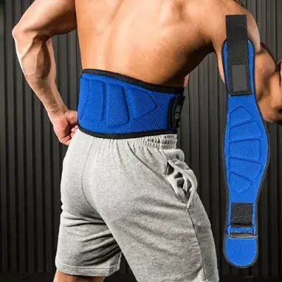 ceinture pour la musculation - fitnesswaistblets - bleu soutien maximal