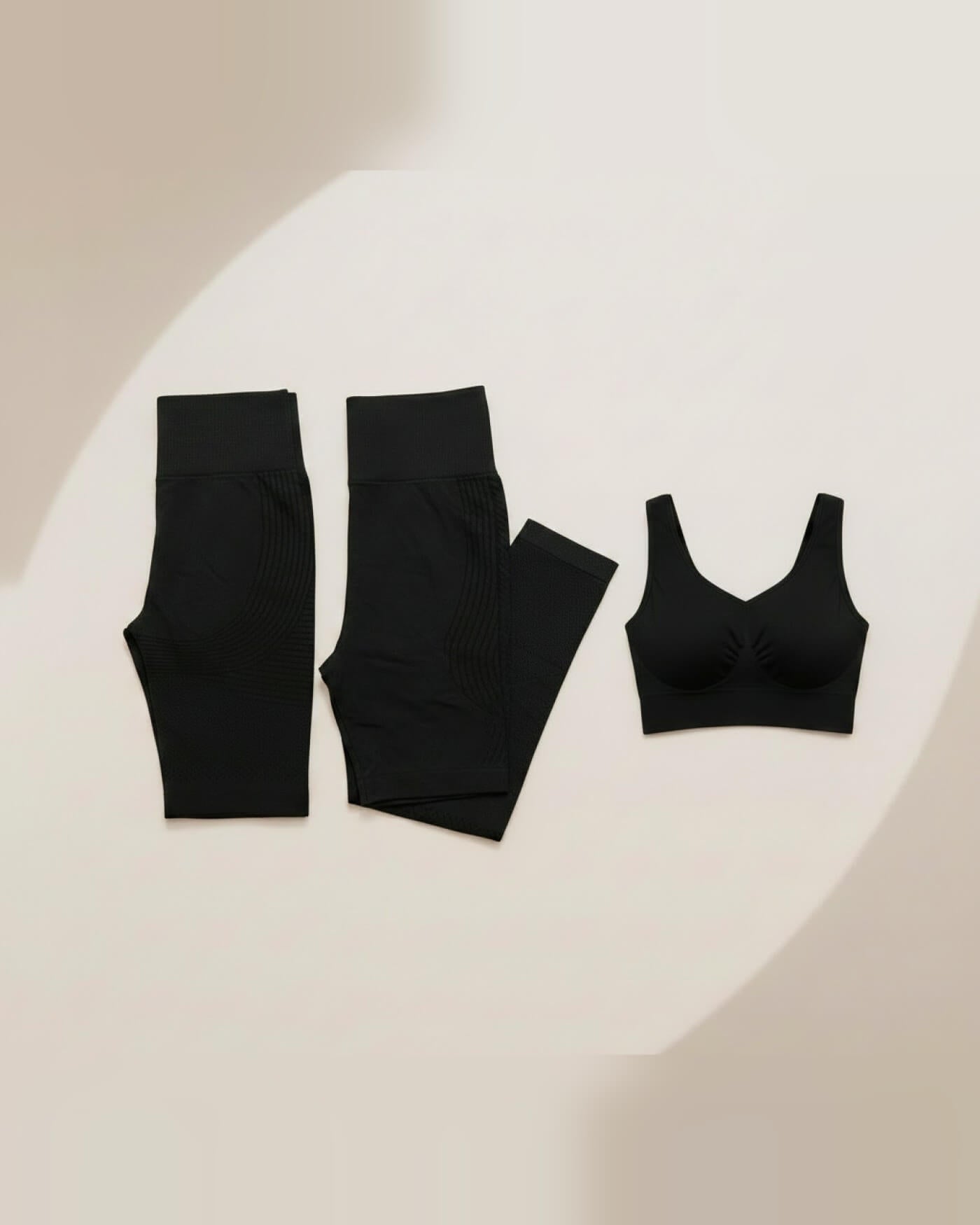 Pack Anti-Cellulite — Legging + Short + Brassière offerte