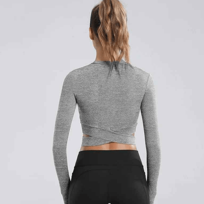 t shirt manche longue - croisé - Positiflow