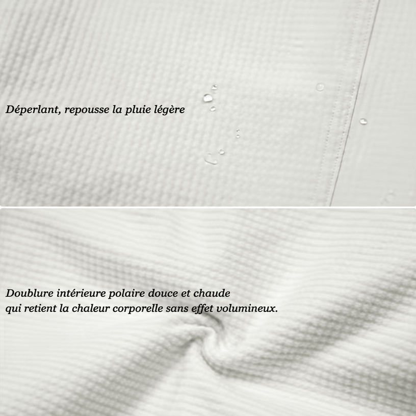 Tissu déperlant qui repousse la pluie légère et doublure intérieure polaire du pantalon sport femme