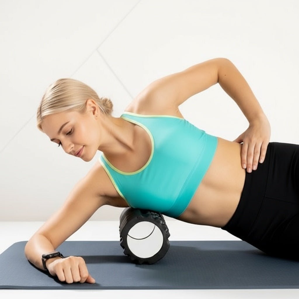 Auto massage récupération post-entraînement rouleau noir POSITIFLOW élimination acide lactique