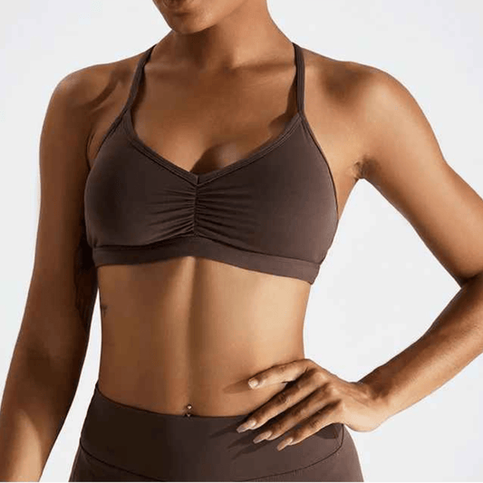 Brassiére sport dos croisé course performance fitness yoga entraînement intensif