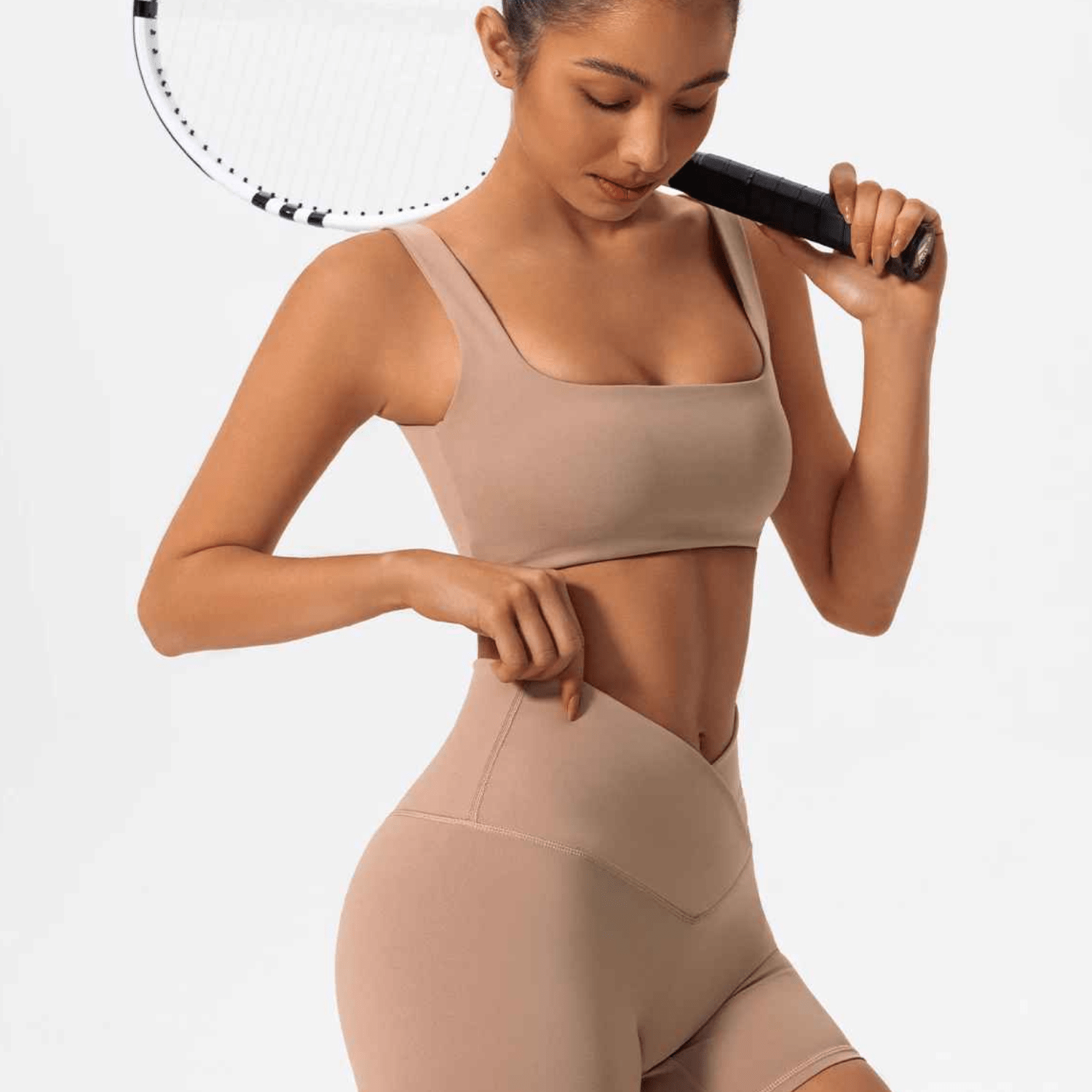 Brassière sport femme conception respirante yoga optimisée performance