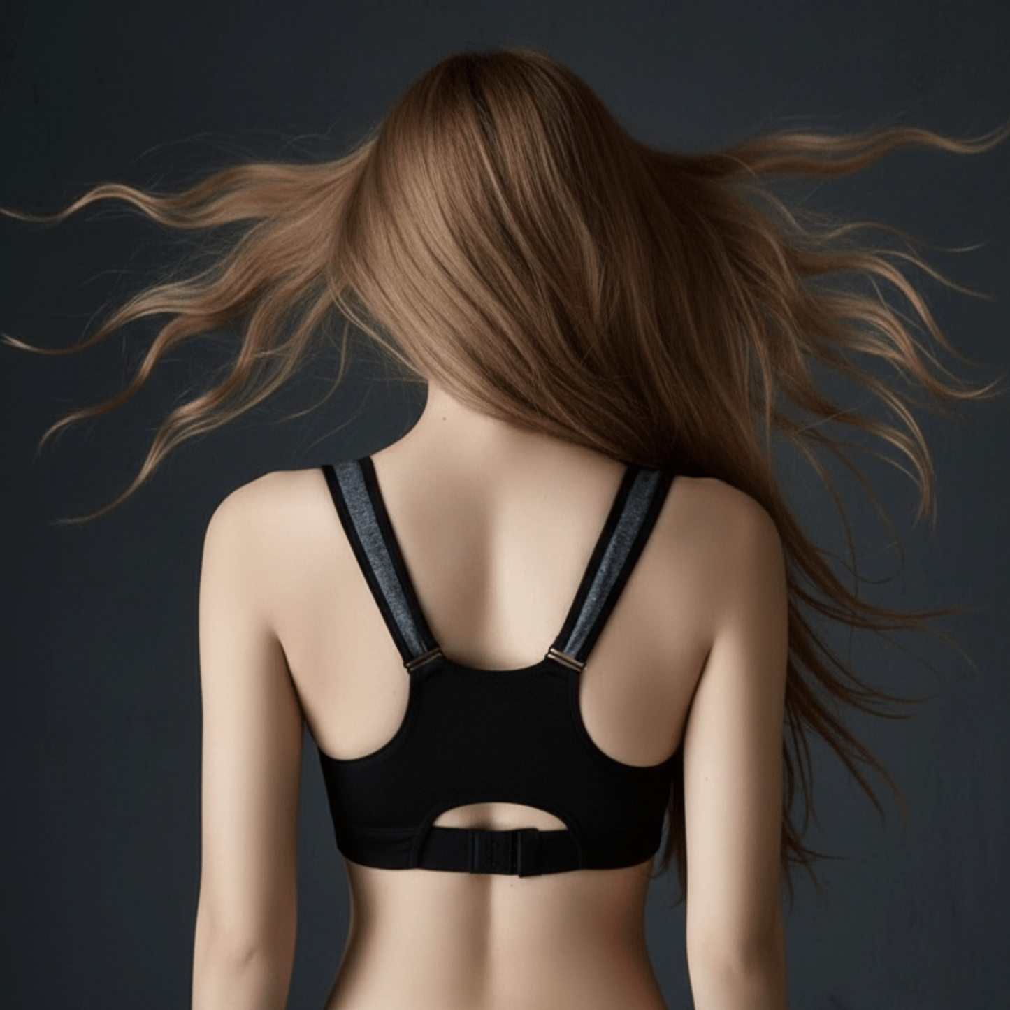 Brassière femme sport fermeture éclair double panneau protection renforcée