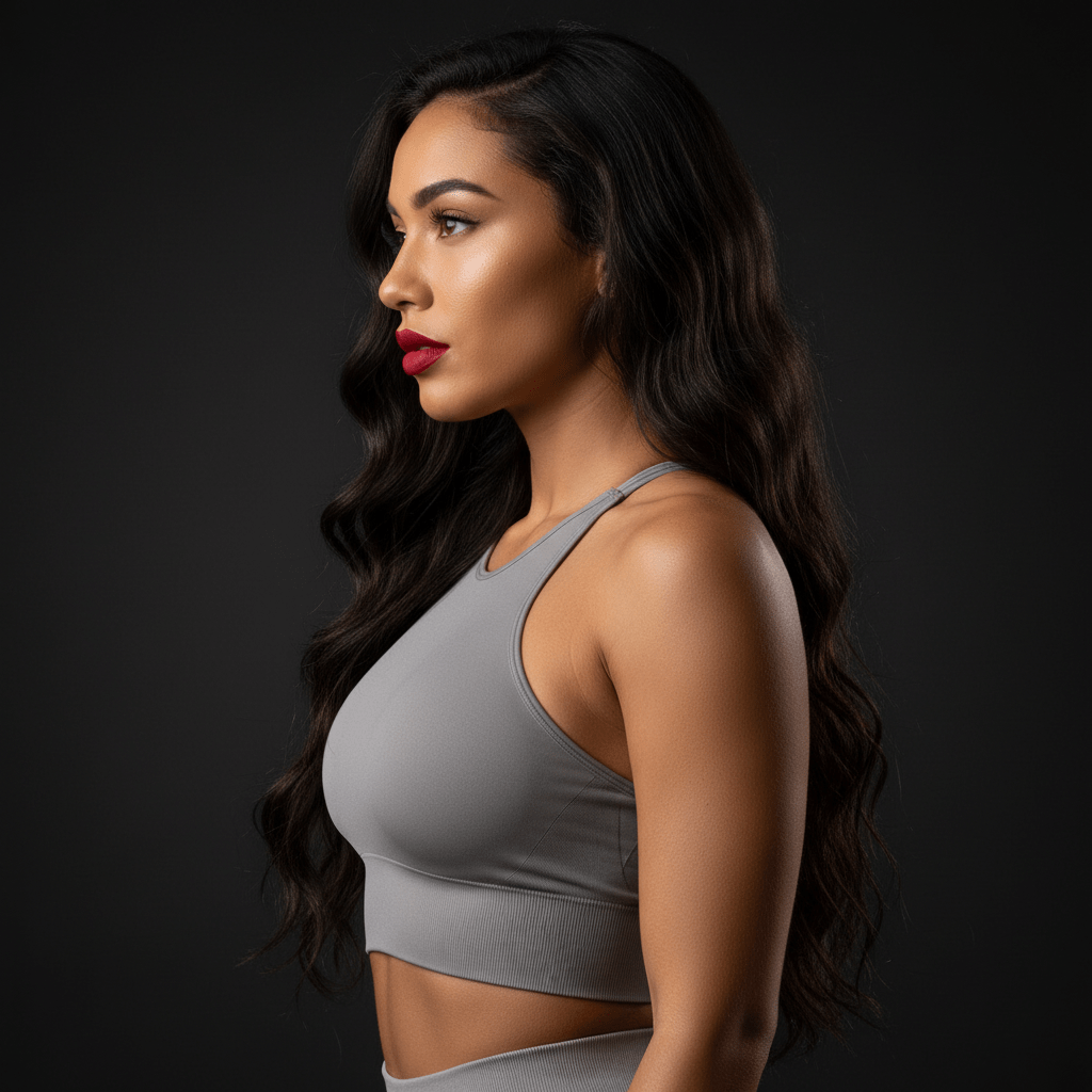 Brassière sport push-up seamless effet de soulèvement poitrine