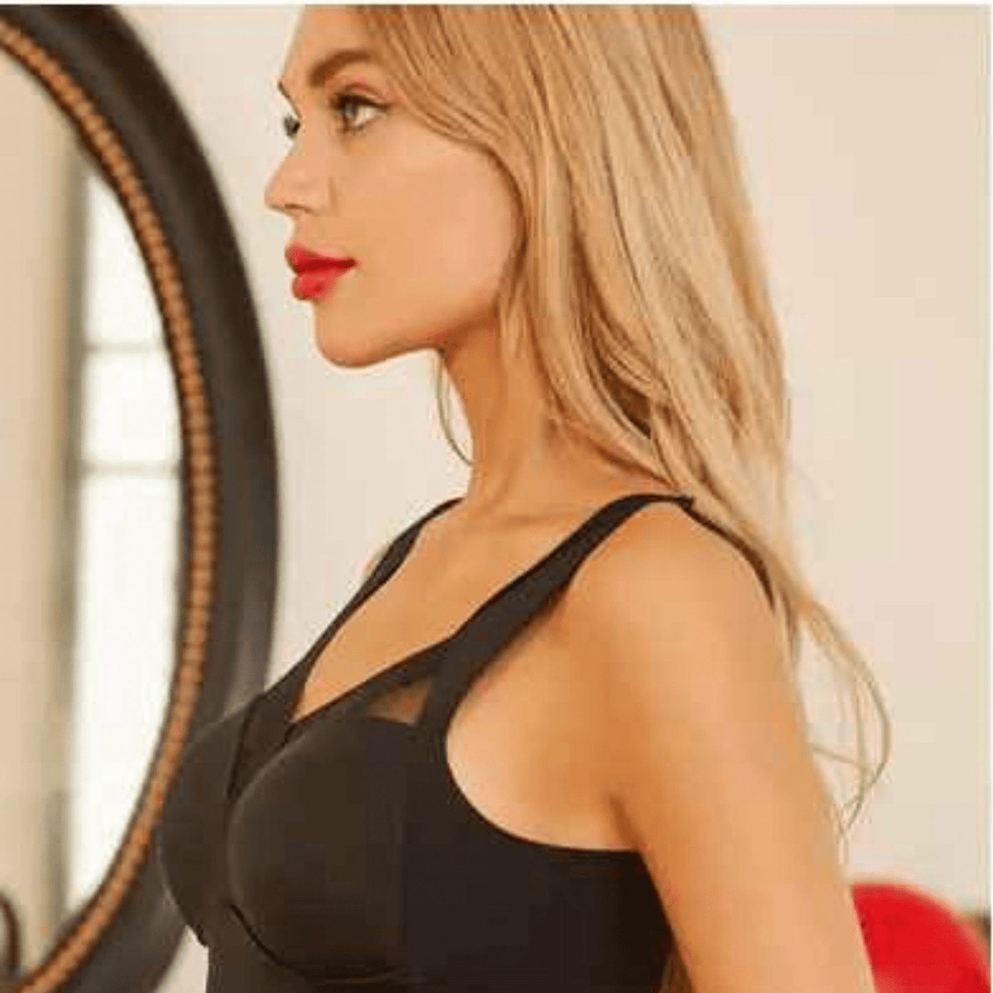 Brassiere sport femme V neck sans soudure ecologique doux enveloppant grandes tailles