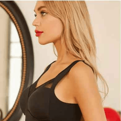 Brassiere sport femme V neck sans soudure ecologique doux enveloppant grandes tailles
