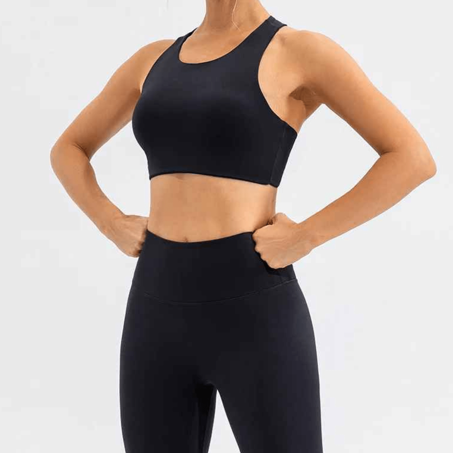 Brassiere sport femme antichoc dos nu maintien ferme sans compression