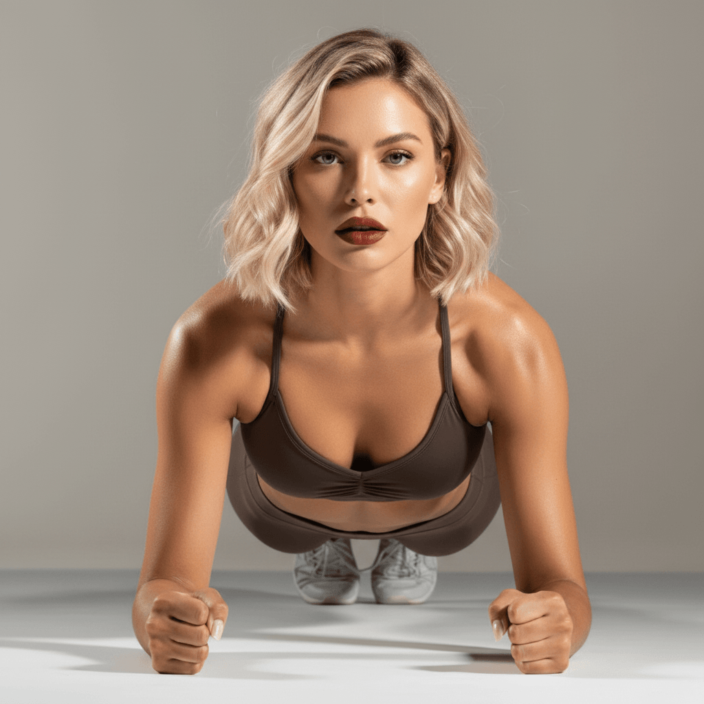Femme en fitness portant une brassière soutien gorge adaptée aux entraînements intensifs