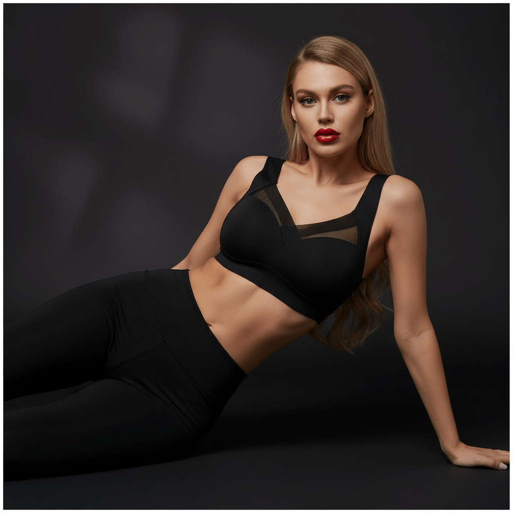 Brassiere sport femme V neck fitness musculation performance maintien optimal