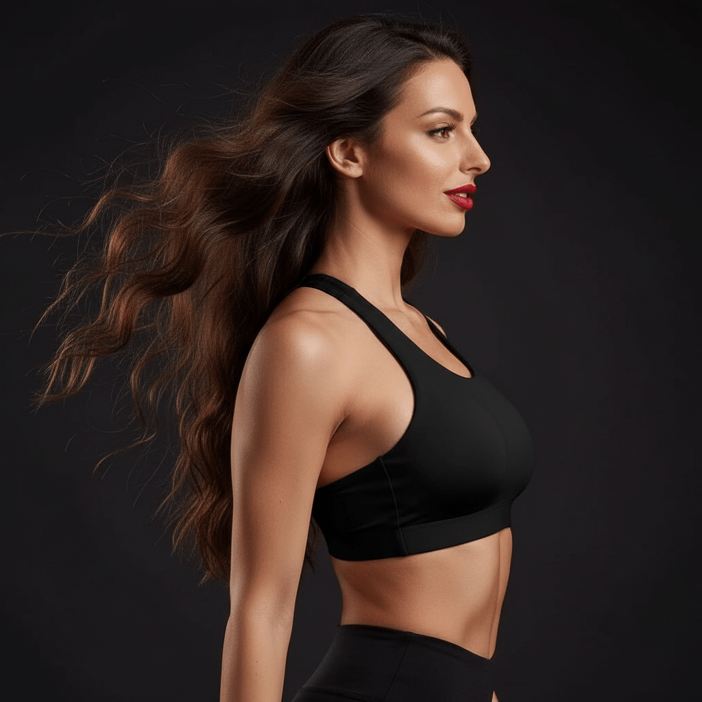 Bretelles croisées dos sexy brassiere sport femme design élégant