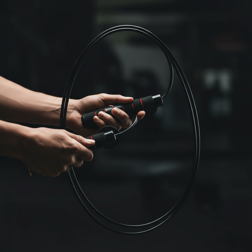 Cable acier inoxydable PVC corde a sauter rotation fluide rapide