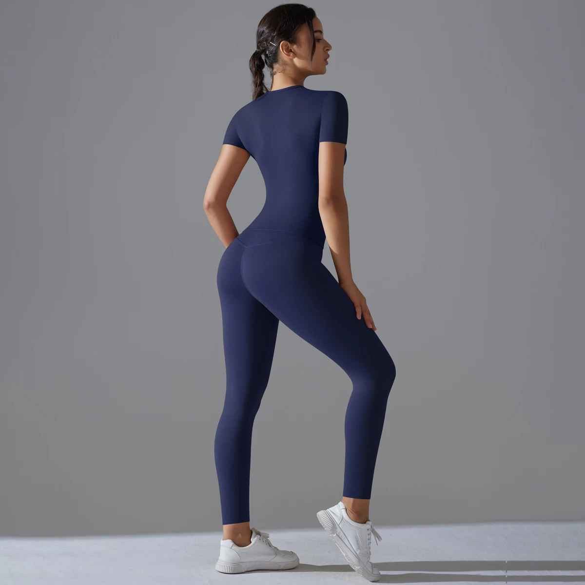 Composition polyamide élasthanne ensemble yoga technique