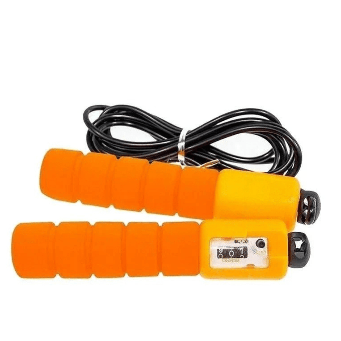 Corde à sauter compteur électronique orange - smart rope fitness tracker énergie motivation dynamisme