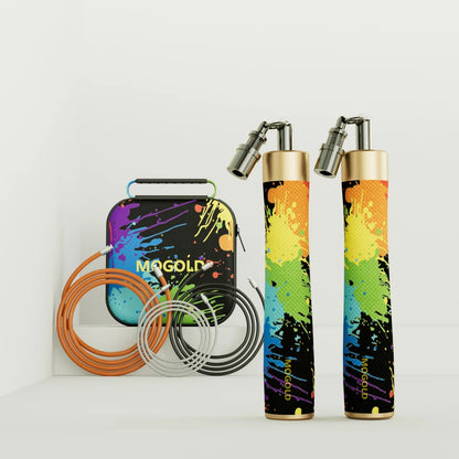 Corde à sauter graffiti utilisée pour un entraînement de fitness 