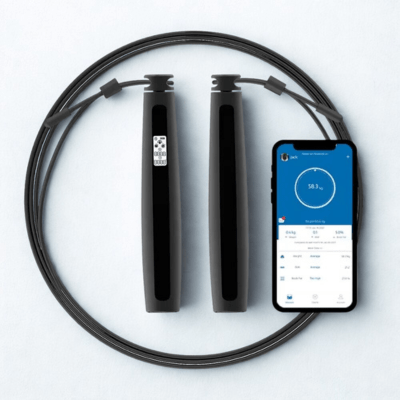 Corde à sauter intelligente IA capteurs 6 axes coach virtuel application connectée