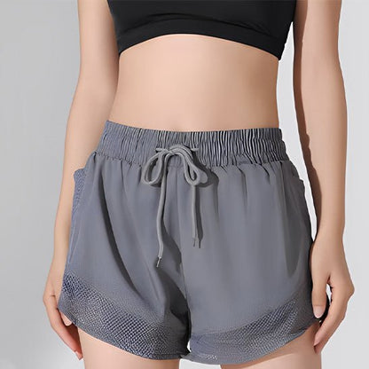Coutures plates short running femme, anti-frottement longues distances