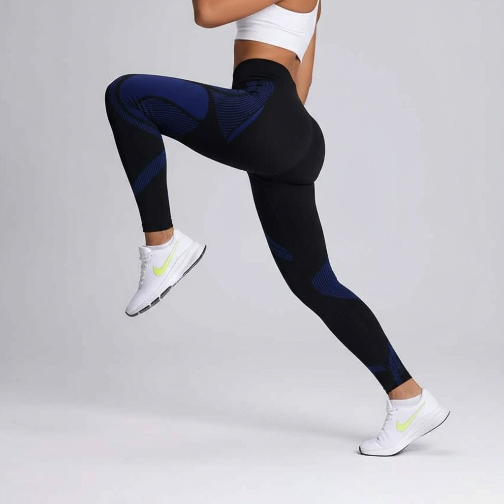 Coutures plates renforcées du legging power workout noir pour confort optimal sans frottement