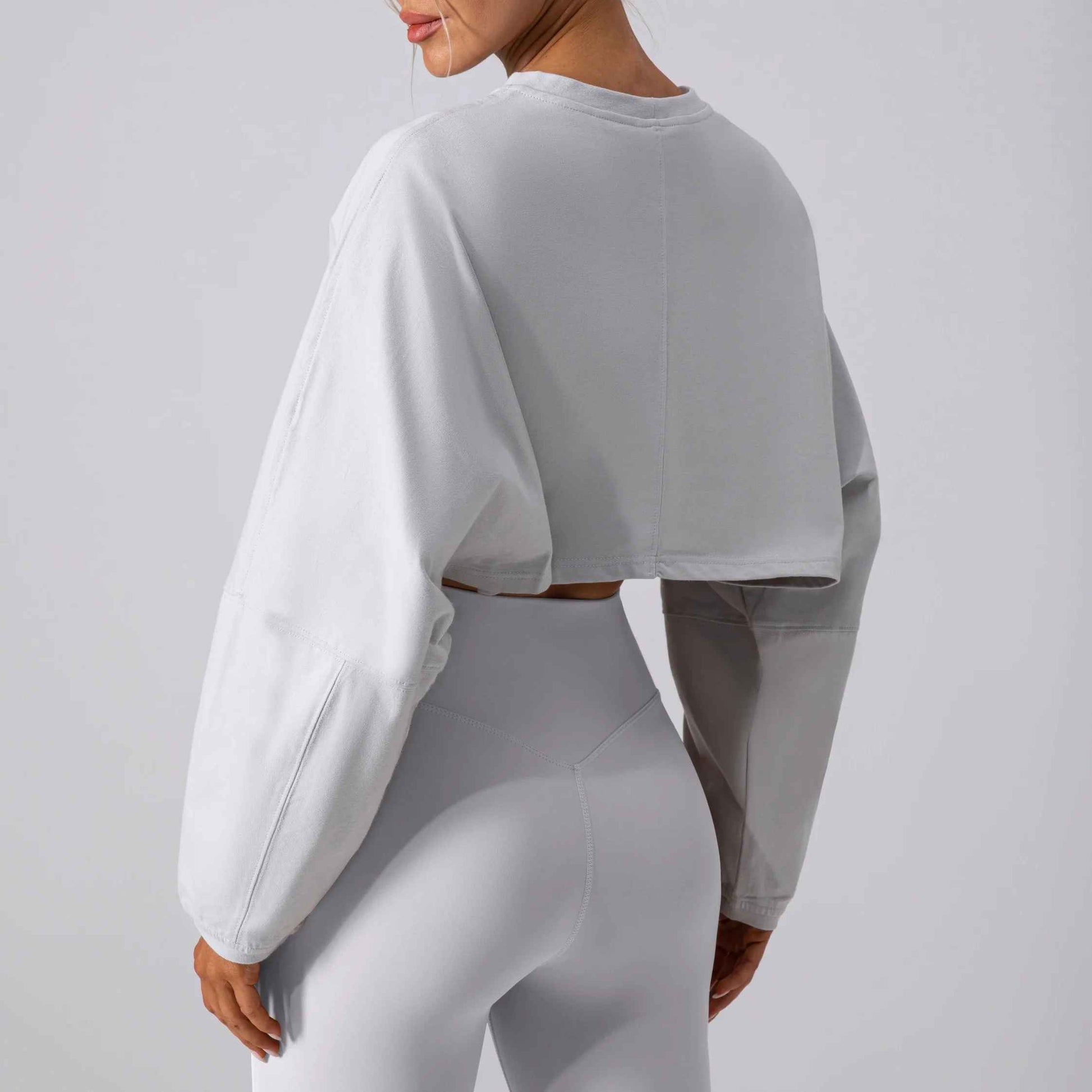 Crop top sport femme séchage rapide, haut court anti-odeur technologie antibactérienne