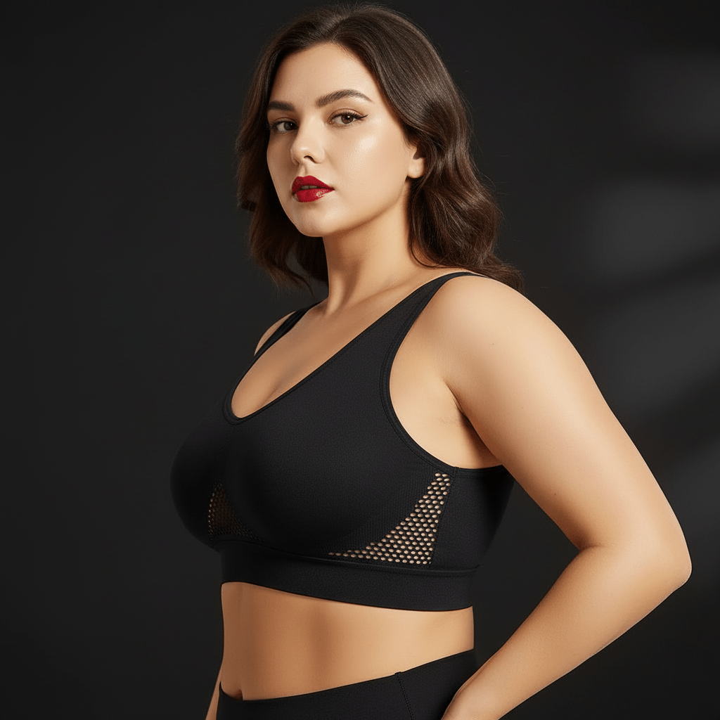 Détail du tissu extensible de la brassière soutien gorge pour liberté de mouvement