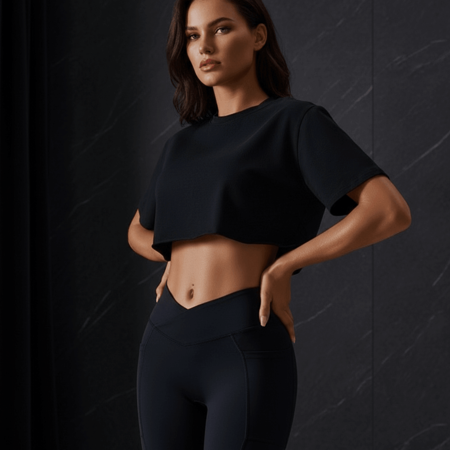 Détail t shirt boxy tombé fluide naturel longueur courte parfaite